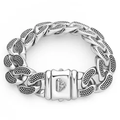 New Silver Curb Link Bracelet | 19Mm Bracelets