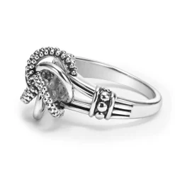 Outlet Silver Love Knot Ring Statement Rings
