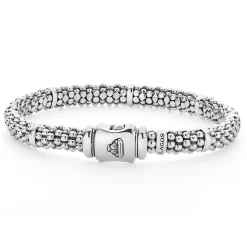 Hot Silver Station Caviar Bracelet | 6Mm Caviar Bracelets