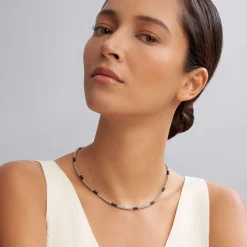 Shop Silver Station Ceramic Beaded Necklace Silver