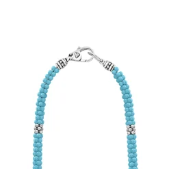 Online Silver Station Ceramic Beaded Necklace 5Mm Silver