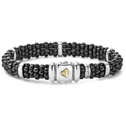 Cheap Silver Station Ceramic Caviar Bracelet | 9Mm Caviar Bracelets