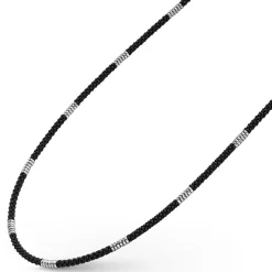 Store Silver Station Matte Ceramic Beaded Necklace Necklaces & Chains