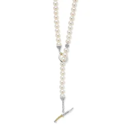 Cheap Silver Station Pearl Necklace Necklaces & Chains