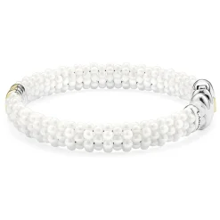 Hot Single Station Ceramic Diamond Bracelet | 9Mm Diamonds
