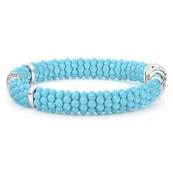 Shop Single Station Ceramic Diamond Bracelet | 9Mm Silver