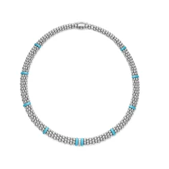 Fashion Single Station Diamond Caviar Necklace Diamonds
