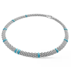 Fashion Single Station Diamond Caviar Necklace Diamonds