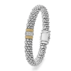 Shop Single Station Diamond Caviar Bracelet | 9Mm Diamonds
