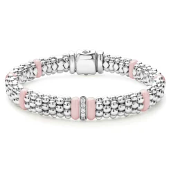 New Single Station Diamond Caviar Bracelet | 9Mm Caviar Bracelets