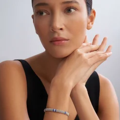 Clearance Single Station Diamond Caviar Bracelet | 6Mm Diamonds