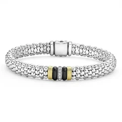 Shop Single Station Diamond Caviar Bracelet | 9Mm Watch Bands