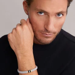 Shop Single Station Diamond Caviar Bracelet | 9Mm Watch Bands