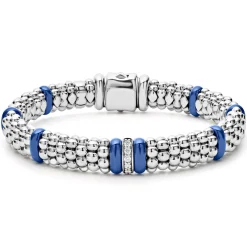 Clearance Single Station Diamond Caviar Bracelet | 9Mm Caviar Bracelets