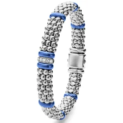 Sale Single Station Diamond Caviar Bracelet | 9Mm Two-Tone