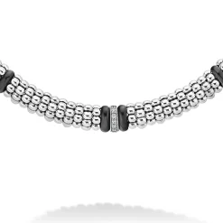 New Single Station Diamond Caviar Necklace Caviar Necklaces