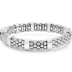 Cheap Single Station Diamond Circle Caviar Bracelet | 9Mm Diamonds