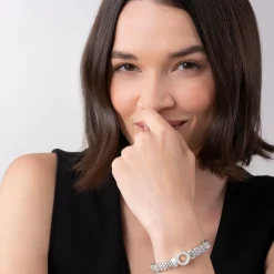 Best Sale Single Station Diamond Circle Caviar Bracelet | 9Mm Diamonds