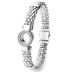 Best Sale Single Station Diamond Circle Caviar Bracelet | 9Mm Diamonds