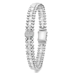 Outlet Single Station Diamond Link Bracelet Diamonds