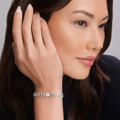 Hot Single Station Diamond Link Bracelet Link Bracelets