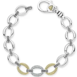 Hot Single Station Diamond Link Bracelet Link Bracelets