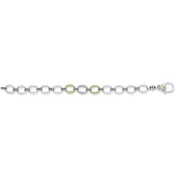 Best Single Station Diamond Link Bracelet Two-Tone