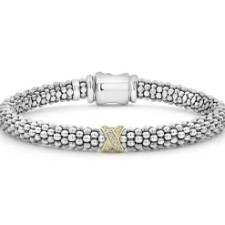Cheap Single Station X Two-Tone Diamond Bracelet | 6Mm Diamonds