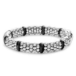 Cheap Six Station Diamond Caviar Bracelet | 9Mm Diamonds