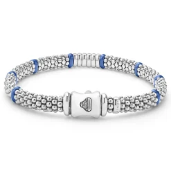 Cheap Six Station Diamond Caviar Bracelet | 6Mm Diamonds