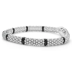 Cheap Six Station Diamond Caviar Bracelet | 6Mm Diamonds