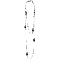 Cheap Six Station Onyx Necklace Gemstones