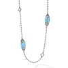 Online Six Station Swiss Blue Topaz Necklace Gemstones