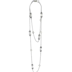 Sale Six Station White Topaz Necklace Gemstones