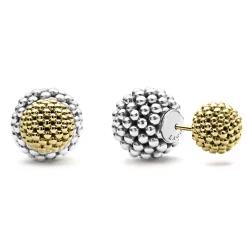 Outlet Small Beaded Earring Backs Silver