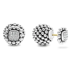 Outlet Small Beaded Earring Backs Silver