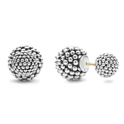 Outlet Small Beaded Earring Backs Silver