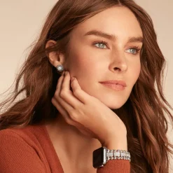 Shop Small Caviar Circle Diamond Earrings Diamonds