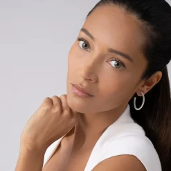 Outlet Small Caviar Hoop Earrings Silver