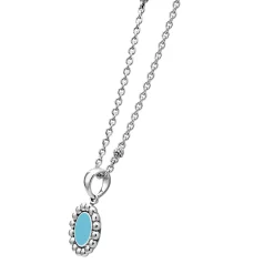 Discount Small Ceramic Circle Pendant Necklace Silver