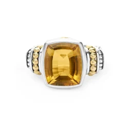 Fashion Small Citrine Statement Ring Gemstones