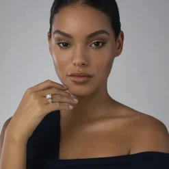 Cheap Small Emerald-Cut White Topaz Ring Gemstones