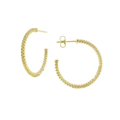 Store Small 18K Gold Caviar Hoop Earrings Hoop Earrings