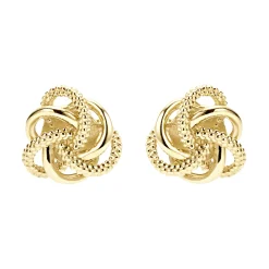 Store Small 18K Gold Love Knot Stud Earrings Stud Earrings