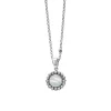 New Small Mother Of Pearl Circle Pendant Necklace Caviar Necklaces