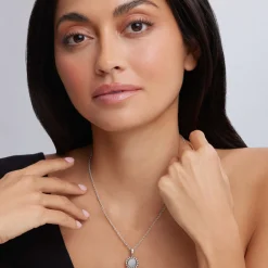 Shop Small Mother Of Pearl Circle Pendant Necklace Pearl