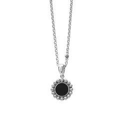 Discount Small Onyx Circle Pendant Necklace Pendant Necklaces