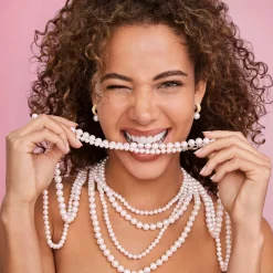 Cheap Small Pearl Necklace Caviar Necklaces