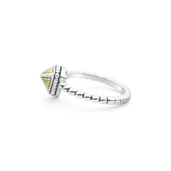 Flash Sale Small Pyramid Caviar Ring Two-Tone
