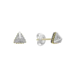 Store Small Pyramid Diamond Stud Earrings Diamonds